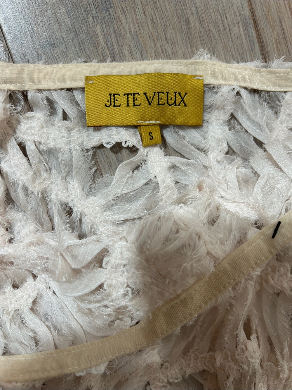 Je Te Veux Ivory Cream Crochet Maxi Skirt and Bandeau Set maxi see thu skirt S - Picture 8 of 17